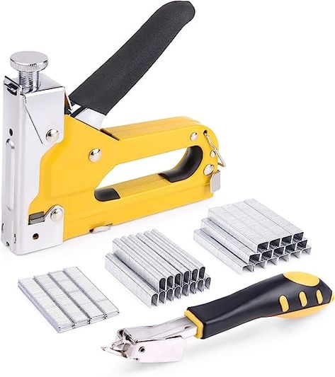 Amazon.com : WOLFWILL Upholstery Staple Gun Set Heavy Duty, 3 in 1 Staple Gun Kit with 3600pcs Staples and Staple Remover, Nail Steel Gun Manual Stapler for Wood, Fixing Material, Decoration, Carpentry, Furniture : Office Products Staple Removers, Work Lifestyle, Staple Remover, Furniture Office, Office Products, Carpentry, Heavy Duty, Upholstery, Free Delivery