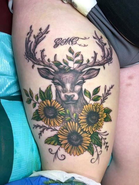 80 Inspiring Deer Tattoo Designs | Art and Design Mens Side Tattoos, Deer Tattoos, Deer Skull Tattoos, Deer Tattoo Designs, Deer Sketch, Flower Thigh Tattoos, Flower Tattoo Back, Deer Tattoo, Deer Painting