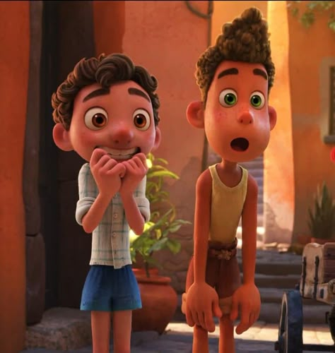 Luca And Alberto, Luca Disney, Lucas Movie, Characters Disney, Gay Fish, Disney Pixar Movies, Cute Disney Pictures, Boy Fishing, Art Cartoon