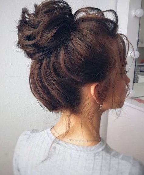 Bridesmaid Hair Medium Length, Bridesmaid Hair Long, Bridesmaid Hair Makeup, Updos For Medium Length Hair, Messy Bun Hairstyles, Bridesmaid Hair Down, Bridesmaid Hair Short, Cute Hairstyles For Medium Hair, Bridesmaid Hair Updo