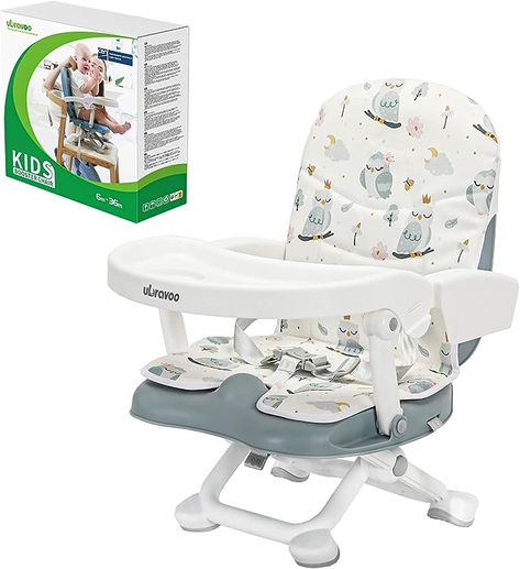 UBRAVOO Portable High Chair 6 Months Plus, Lightweight Baby Booster Seat with Removable Tray, Easy Clean Folding Booster Chair for Babies Toddlers, ACE1013 (Wisdom of The Owl) Portable High Chair, Baby Booster Seat, Toddler Booster Seat, Travel High Chair, Booster Chair, Portable High Chairs, Toddler Bike, Future Generation, Lightweight Baby