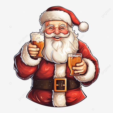 santa drinking beer merry christmas vector illustration funny santa santa face funny christmas png Santa Drinking Beer, Funny Christmas Illustration, Christmas Vector Illustration, Merry Christmas Vector, Illustration Funny, Christmas Windows, Face Funny, Christmas Vector, Giraffe Art