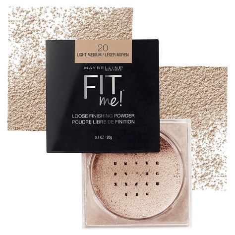 Best Drugstore Setting Powder, Drugstore Setting Powder, Covering Dark Undereye Circles, Fit Me Powder, Alat Makeup, Foundation Sets, Best Drugstore Makeup, Makeup List, Smooth Skin Texture