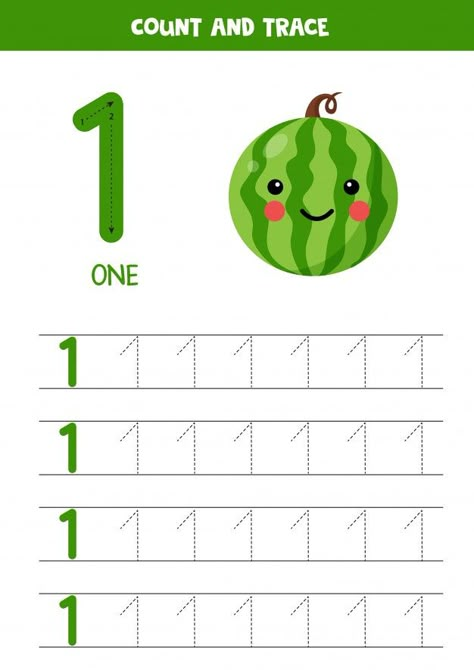 Worksheet for learning numbers with cute... | Premium Vector #Freepik #vector #food #school #kids #children Kids Learning Numbers, Shape Worksheets For Preschool, Preschool Number Worksheets, Kids Worksheets Preschool, Preschool Math Worksheets, Tracing Worksheets Preschool, Montessori Toddler Activities, Preschool Activities Toddler, Alphabet Worksheets Preschool