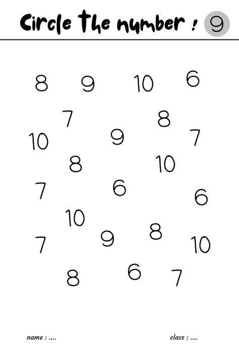 Number Eight, Number Nine, Jolly Phonics, Math Activities Preschool, Number Worksheets, Number 10, Number 8, 1st Grade Math, A Pencil