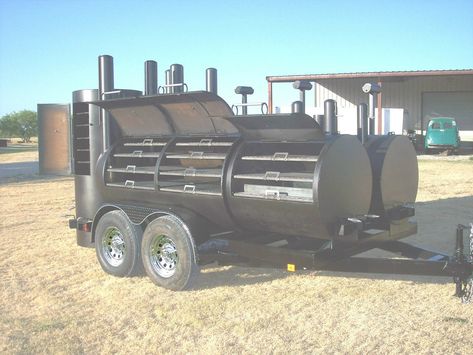 NEW BBQ PIT smoker Charcoal grill concession trailer - $22,500.00 | PicClick Homemade Smoker Plans, Custom Bbq Grills, Custom Bbq Smokers, Bbq Smoker Trailer, Bbq Pit Smoker, Smoker Trailer, Charcoal Grill Smoker, Smoker Plans, Custom Bbq Pits