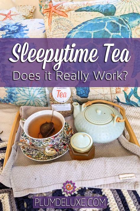 Does sleepytime tea work? Learn more about what makes sleepytime tea so relaxing and how you can choose the best tea to help you drift off to sleep. #looseleaftea #sleepytimetea Sleepytime Tea Recipe, Massage Ideas, Sleepytime Tea, Masala Powder Recipe, Easy Teas, Sleep Tea, Diy Cocktails, Lovely Perfume, Homemade Tea