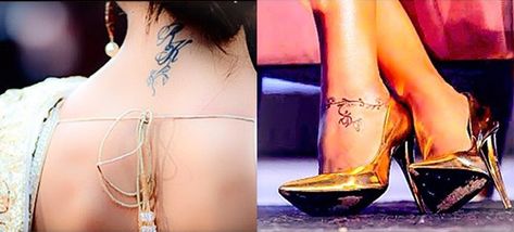 5 Bollywood Celebs Who Rocked Their Tattoos Bollywood Tattoo, Tattoo Off, Grungy Style, Stars Tattoo, Ankle Tattoo Designs, Gemini Girl, With Tattoo, Small Town Girl, Small Tattoo Designs