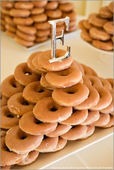 I want a donut pyramid, and that's my initial!!