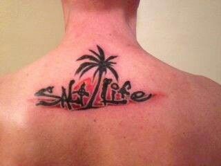 Salt Life palm tree tat Salt Life Tattoo, Tree Tat, Ocean Tattoos, Ink Ideas, Salt Life, Life Tattoos, Shirt Ideas, Cute Tattoos, Palm Tree