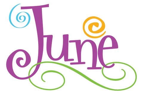 (• ̮~) June June Clipart, June Pictures, June Solstice, Welcome June, June Gemini, Arts Month, Hello June, Calendar June, Days And Months