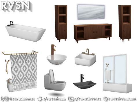 Sims 4 Cc Furniture Sets Bathroom, Cc Sims 4 Furniture Bathroom, The Sims Resource Sims 4 Furniture Sets, Sims 4 Urban Cc Furniture Bathroom, Sims 4 Bathroom Maxis Match, Bathroom Decor Cc Sims 4, Sims 4 Ravasheen Cc, Maxis Match Sims 4 Cc Bathroom, Sims 4 Build Cc Bathroom