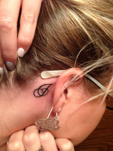 Simple J behind my ear J Tattoo, Latest Tattoos, Letter J, Ear Tattoo, Behind Ear Tattoo, Tattoos