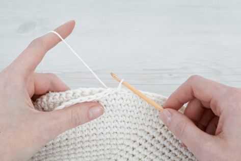 Learn how to reverse single crochet (aka crab stitch). This is a simple variation on a basic crochet stitch. It is coiled and popular for edging. Reverse Single Crochet, Bruges Lace, Wire Crochet Jewelry, Tunisian Crochet Hook, Popular Crochet, Japanese Crochet, Crochet Jewelry Patterns, Wire Crochet, Crochet Simple