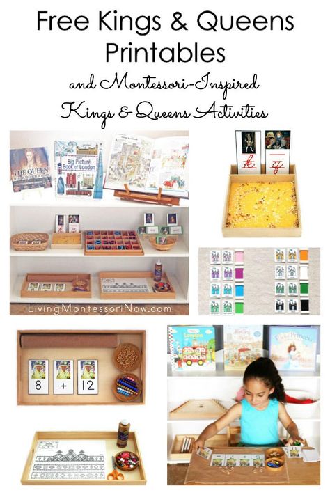 Free kings and queens printables along with ideas for preparing Montessori-inspired kings and queens activities using free printables; perfect for homeschool or classroom for a variety of ages - Living Montessori Now #kingsandqueens #freeprintables #Montessori #homeschool #Medievaltheme #GreatBritain #royalfamily Bird Theme Classroom, Bird Activities, Bird Printables, Montessori Printables, Gratitude Activities, Subtraction Activities, Math Operations, Montessori Homeschool, Theme Classroom