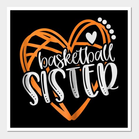 Basketball Sister Shirts, Sports Shirts Ideas, Night Basketball, Basketball Shirt Designs, Basketball Senior Night, Coaches Gifts, Basketball Coach Gifts, Basketball Boys, Hearts Vintage