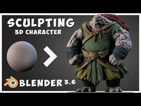 (37) Master 3d Sculpting In Blender: A Step-by-step Character Creation Tutorial! - YouTube Blender 3d Sculpting, 3d Blender Tutorials, Blender Drawing, Blender 3d Tutorial, Blender Sculpting, Blender Character Modeling, Sculpting Tutorials, 3d Sculpting, Photorealistic Rendering