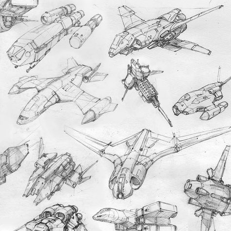 Spaceship Drawing, Ship Sketch, Dieselpunk Vehicles, Pencil Drawing Ideas, Random Sketches, Pencil Drawings Of Flowers, Space Ship Concept Art, Starship Design, Drawing Examples