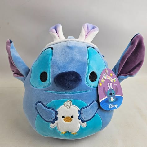 New - Squishmallow Disney's "Stitch" Easter 2024 Plush Size: Approx. 8" Stitch Disney Stuff, Stitch Squishmallow, 626 Stitch, Lilo And Stitch Toys, Lilo And Stitch Movie, Lilo And Stitch Characters, Disney Princess Gifts, Lilo And Stitch Merchandise, Disney Room Decor