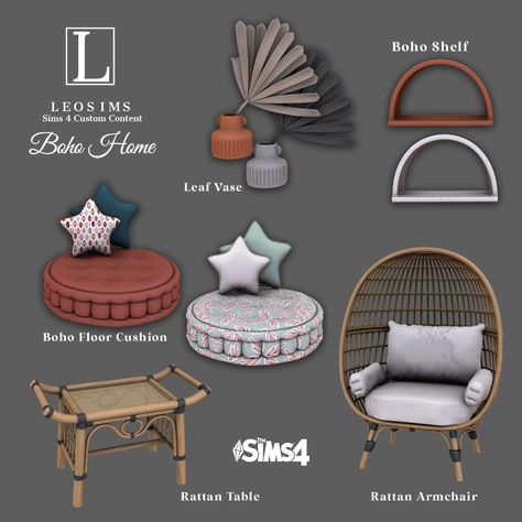 Leo Sims — DOWNLOAD Patreon Access to exclusive and early... Leo Sims Sims 4 Cc, Sims Cc Boho Furniture, Sims 4 Cc Boho Furniture Patreon, Sims Download Patreon, Sims 4 Bed Cc Maxis Match Patreon, Sims 4 Cat Bed, Ts4 Decor Cc, Boho Sims 4 Cc, Sims 4 Boho House