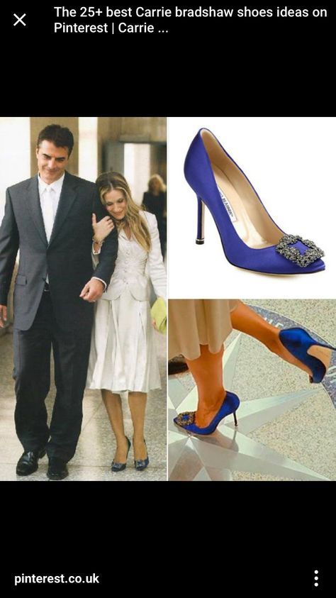 Manolo Blahnik Shoes Carrie Bradshaw, Carrie Bradshaw Manolo Blahnik, Blue Manolo Blahnik Shoes, Manolo Blahnik Carrie, Manolo Blahnik Wedding, Lydia Bright, Manolo Blahnik Wedding Shoes, Manolo Blahnik Blue, Carrie Bradshaw Outfits