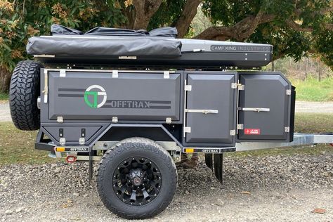 Camping Gear Trailer, Off Grid Trailers, Overland Camping, Camping Trailer Diy, Small Camper Trailers, Small Camper, Teardrop Campers, Expedition Trailer, Adventure Trailers