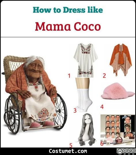 Diy Coco Costume Ideas, Coco Grandma, Coco Cosplay, Coco Halloween Costume Family, Coco Family Halloween Costumes, Mama Coco, Mama Coco Costume, Coco Costume Ideas, Coco Halloween Costume