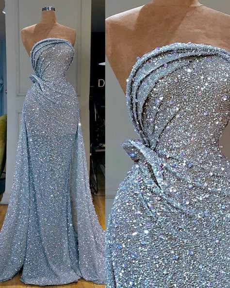 Blue Sequin Prom Dress, Fashion Quiz, Sequin Prom Dresses, Table Books, Note Box, Gala Dresses, Moda Vintage, Glam Dresses, Gorgeous Gowns