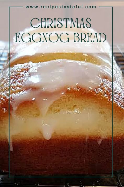 This festive Christmas Eggnog Bread is a delightful treat that captures the essence of the holiday season. Moist and flavorful, it's made with eggnog, butter, and a hint of rum, making it perfect for holiday gatherings or as a cozy treat at home. Easy Christmas Baked Goods, Recipes Using Eggnog, Eggnog Bread Recipe, Christmas Bread Recipes, Eggnog Bread, Festive Bread, Christmas Eggnog, Best Homemade Bread Recipe, Holiday Bread