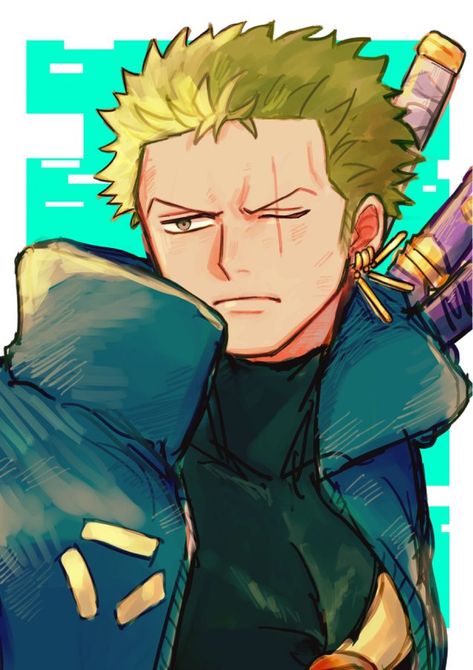 Ronoroa Zoro Icon, Luffy One Piece Fanart, Zoro One Piece Fanart, Zoro Art, Zoro Fan Art, Ronoroa Zoro, Zoro Fanart, رورونوا زورو, Zoro Roronoa