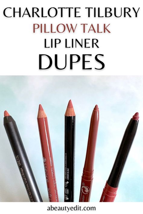 Charlotte Tilbury Pillow Talk Lip Liner Dupes Lip Cheat Pillow Talk, Charlotte Tilbury Pillow Talk Lip Liner, Pillow Talk Medium Lip Liner, Charlotte Tilbury Makeup Looks, Revlon Lip Liner, Pillow Talk Charlotte Tilbury, Pillow Talk Lip Liner, Pillow Talk Makeup, Lip Liner Drugstore