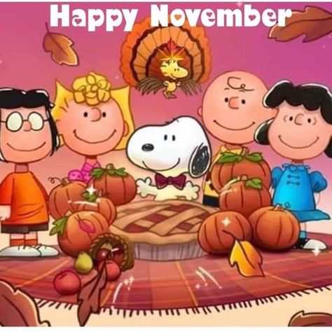 Brown Characters, Thanksgiving Snoopy, Peanuts Thanksgiving, Snoopy Dog, Peanuts Charlie Brown Snoopy, Happy November, Hello November, Thanksgiving Images, Snoopy Images