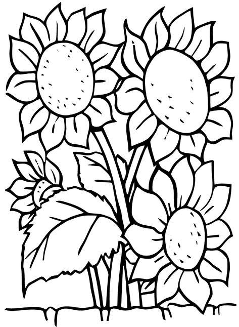 Free Mosaic Patterns, Flower Coloring Sheets, Sunflower Coloring Pages, Sunflower Printable, Printable Flower Coloring Pages, Sunflower Colors, Printable Adult Coloring Pages, Coloring Pages For Girls, Flower Printable