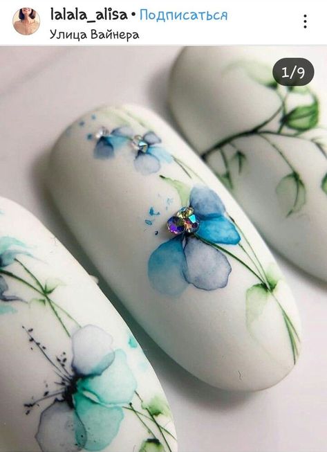 Trendy Summer Nails 2023, Summer Nails Coffin, Trendy Summer Nails, Summer Nails 2023, Disney Acrylic Nails, Aqua Nails, 3d Nail Art Designs, Unghie Nail Art, Water Color Nails