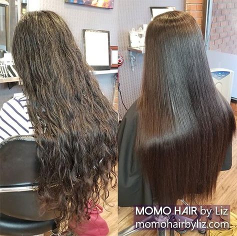 Straight Hair Perm, Japanese Straight Perm, Straight Perm, Momo Hair, Japanese Hair Straightening, Hair Lookbook, Japanese Hair, Best Hair Salon, Hair Straightening