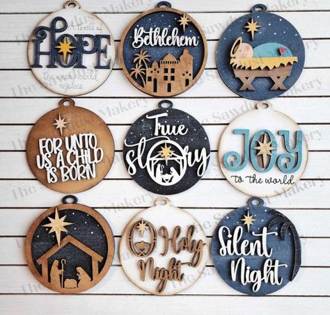 Turn your creativity into profit with unique crafts to sell on Etsy. Explore DIY laser engraver projects and farmhouse ornaments perfect for the holiday season! Crafts To Sell On Etsy, Diy Laser Engraver, Profitable Crafts, Laser Cut Decor, Diy Nativity, Christmas Crafts To Sell, Farmhouse Ornaments, Laser Cut Wood Crafts, Laser Engraved Gifts