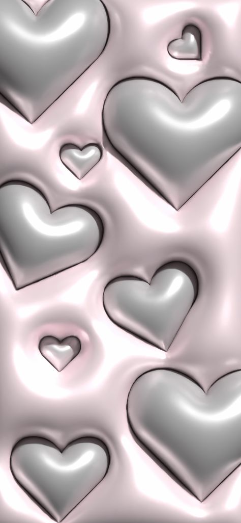 3d White Heart Wallpaper, 3d Wallpaper Heart, Ipad Wallpaper 3d, Silver Heart Wallpaper, Pink 3d Wallpaper Iphone, 3d Wallpaper Ideas, 3d Heart Wallpaper, Pink And Silver Wallpaper, Synthwave Wallpaper