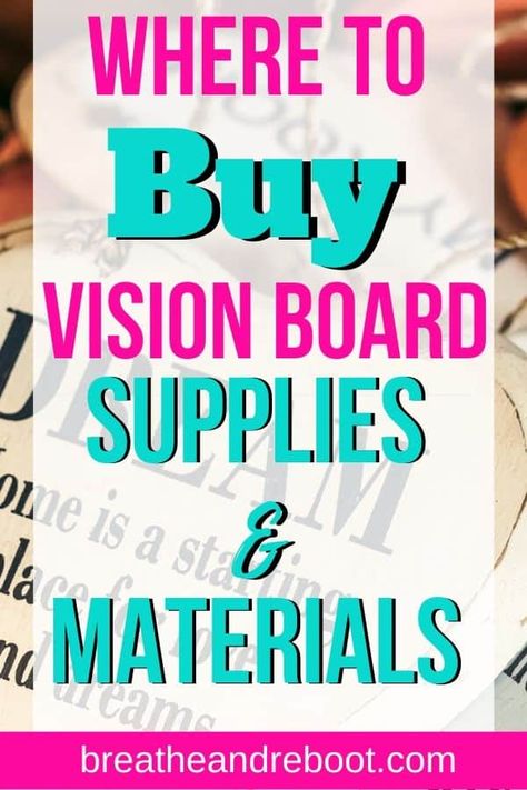 Vision Board Supply List, Vision Board Materials, Diy Vision Board, Beautiful Vision Boards, Vision Board Supplies, Vision Board Book, Make A Vision Board, Vision Board Diy, Vision Board Ideas