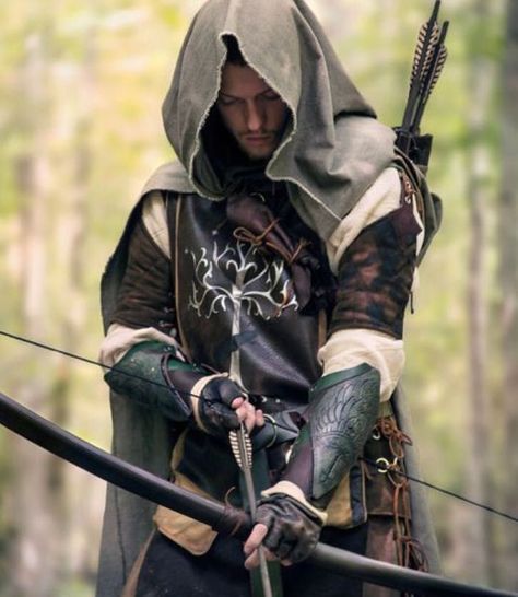 Rangers Apprentice, ��다크 판타지, Bow And Arrow, Medieval Clothing, Fantasy Male, Fantasy Costumes, Fantasy Warrior, Action Poses, Fantasy Inspiration