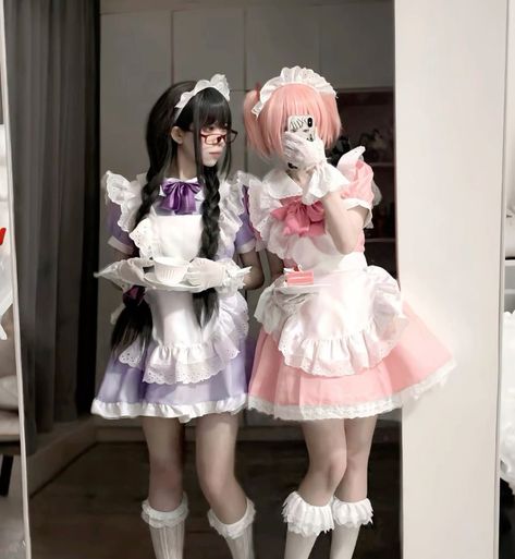 Madoka Cosplay, Cosplay Cute, Maid Cosplay, Cosplay Characters, Pink Girly Things, Amazing Cosplay, Dope Fashion, Cute Cosplay, Madoka Magica