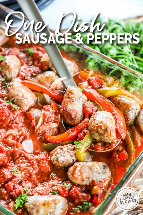 Baked Italian Sausage And Peppers, Delish Appetizers, Baked Italian Sausage, Sausage And Peppers Recipe, Italian Sausage And Peppers, Sausage Peppers And Onions, Dinner Sausage, Sausage Peppers, Italian Sausage Recipes