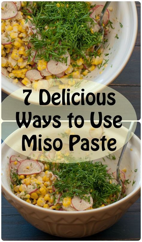 Don�t you hate it when you buy a new ingredient to use in a recipe only to end up with a big jar of said ingredient cluttering your fridge? Me too. Here's my 7 ways to use up miso paste; http://thestonesoup.com/blog/2015/02/7-delicious-ways-to-use-miso-pa Uses For Miso Paste, Easy Miso Recipes, Miso Soup Recipe With Miso Paste, Sweet Miso Recipes, Recipes Using Miso Paste, Miso Paste Uses, Recipes With Miso Paste, Miso Paste Recipes, Miso Rice