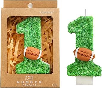 PHD CAKE 2.76 Inch Number 1 Football Birthday Candles, Football Themed Number Candles, Party Celebration Phd Cake, Bakery Shops, Number Candles Birthday, Specialty Candles, Cake Candles, Number Candle, 2 Number, Number Cake, Celebration Birthday