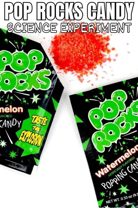 Fun Pop Rocks Experiment - Little Bins for Little Hands Cool Chemical Reactions, Rock Candy Experiment, Pop Rocks Experiment, Candy Science Experiments, Pop Rocks Candy, Candy Experiments, Candy Science, Rock Science, Science Birthday