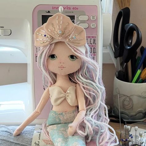 Gingermelon Dolls, Handcrafted Dolls, Mermaid Dolls, Mermaid Princess, Princess Dolls, Cloth Dolls, Doll Maker, Toy Box, Toy Boxes