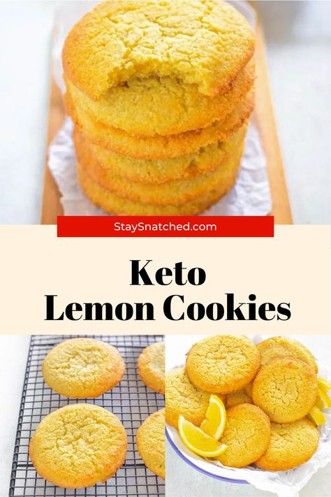 Healthier Me, Galletas Keto, Cookies Video, Lemon Cookies Recipes, Soft Cookies, Keto Cookie Recipes, Almond Flour Cookies, Baking With Almond Flour, Postre Keto