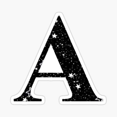 Letter A Black Gifts & Merchandise | Redbubble A Aesthetic Letter, Letra A Aesthetic, Aesthetic Letter A, Letter A Aesthetic, Black Alphabet Letters, Scrapbook Alphabet, Z Wallpaper, Baby Boy Cards, Sublimation Graphics