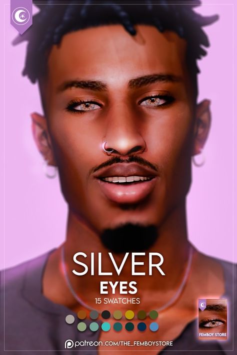 [FEMBOY] - Silver Eyes | Patreon Sims 4 Eyes Cc, Sims 4 Eyes, Silver Eyes, Cc Patreon, Sims 4 Cc Eyes, Makeup Cc, Silver Eye, Sims 4 Update, Sims 4 Cc Furniture