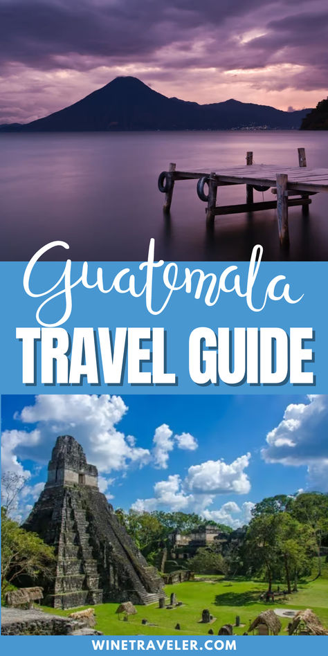 Use our tips as your Guatemala Travel Guide to plan your next trip. I encourage you to explore Guatemala, the 'Land of the Eternal Spring,' a hidden gem in Central America. With 30 active volcanoes and breathtaking landscapes including deep lakes and ancient Mayan ruins, Guatemala offers a unique travel experience often overshadowed by its neighbors. Discover the richness of its culture and natural wonders today! Guatemala Trip, Mexico Itinerary, Wine Tourism, Mexico Travel Guides, Guatemala Travel, Central America Travel, Ancient Mayan, Vacation Inspiration, Unique Travel