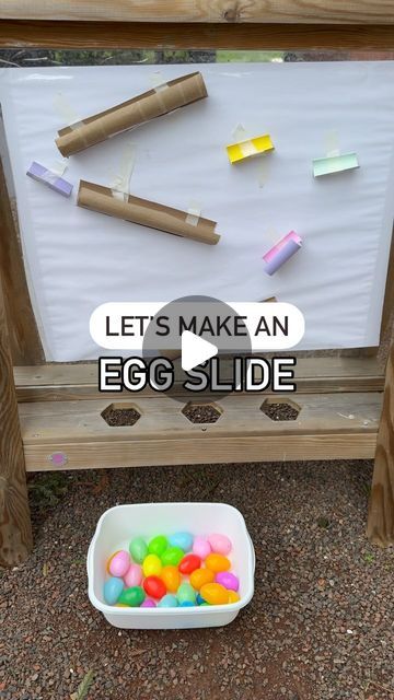 Eggs Rolls, Plastic Eggs, Kids Party Games, Easy Ideas, Sensory Bins, An Egg, Party Games, Follow For More, To Play